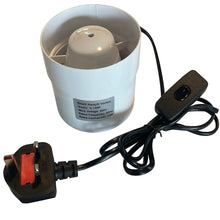 Load image into Gallery viewer, Smell Away® Vortex 100mm Inline Fan With Switch Alternate Image